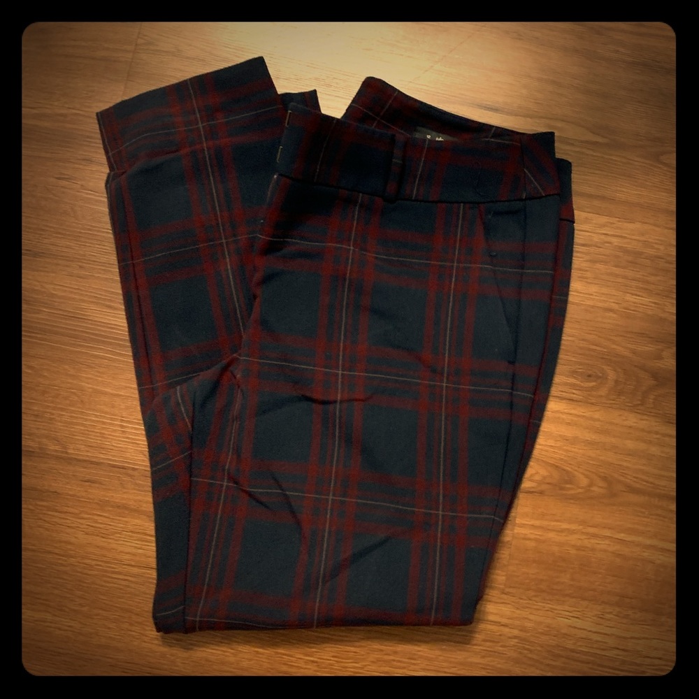 Loft Julie Plaid Pants - Size 12